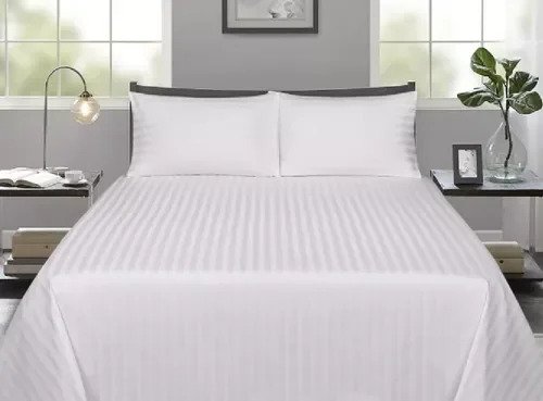 Cotton Satin Stripes Bedsheet